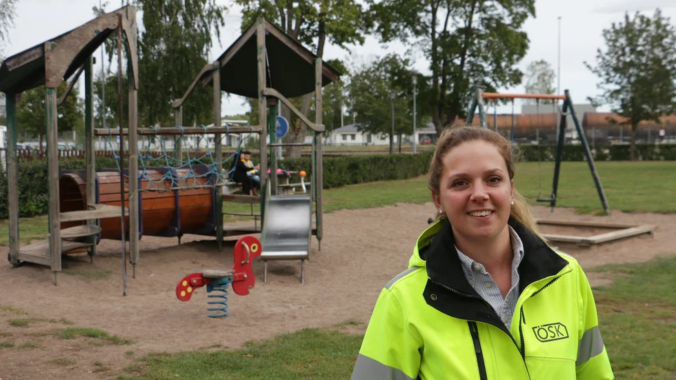 "Det känns jättebra att det nu är klart att börja" säger Hanna ivarsson på ÖSK som haft hand om projektet med temalekplatserna.
