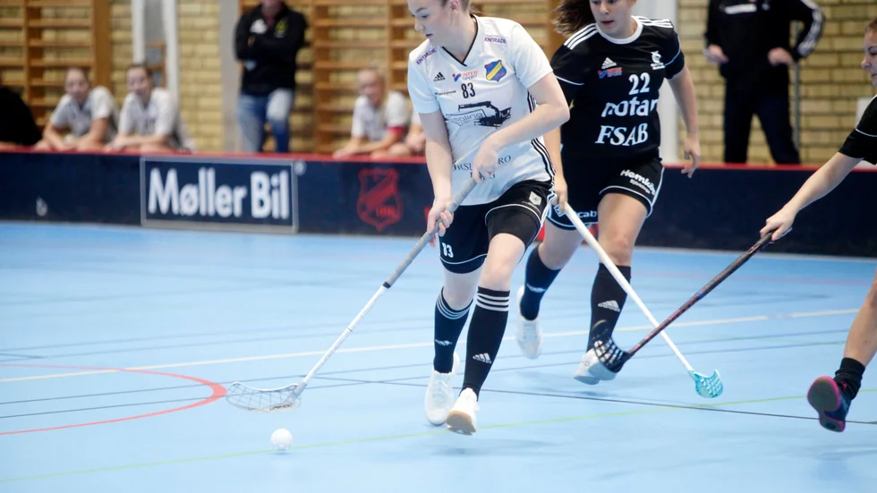 Linnea Lindberg gjorde ett av EIBK:s mål i förlust matchen mot Storvreta.