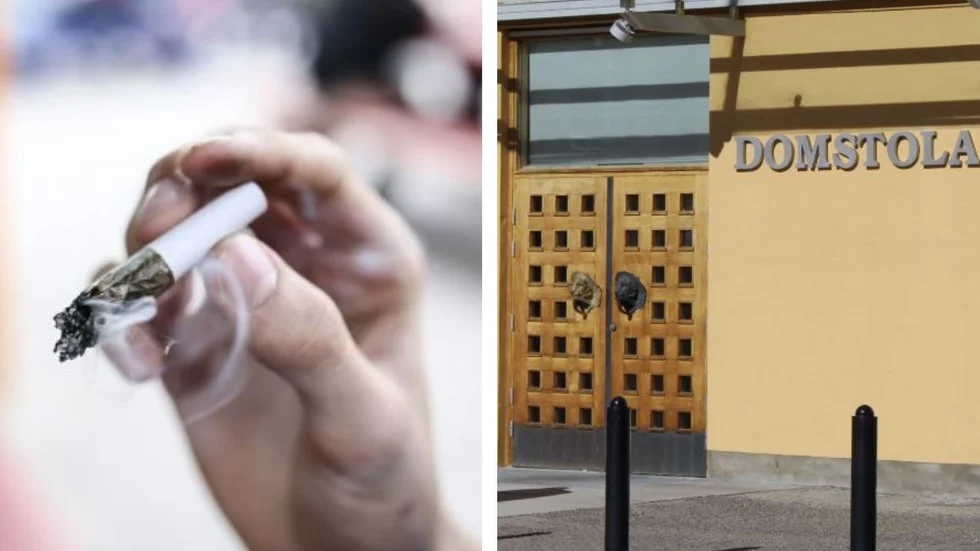 En 18-årig man var påverad av cannabis. Nu döms han mot sitt nekande. 