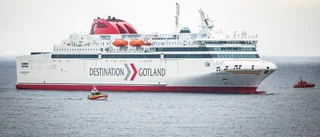 M/S Visborg skadades i Nynäshamn