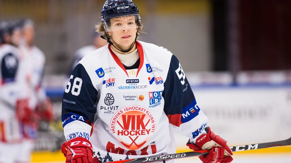 Kim Johansson gjorde VIK:s första mål.
