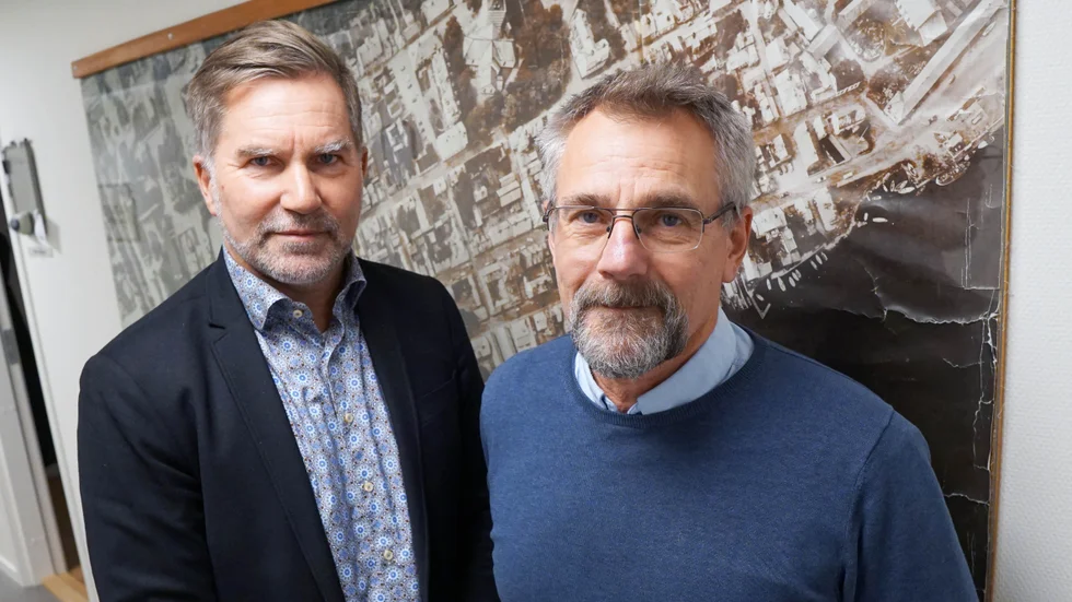 Per Allerth och Åke Stenström på Västervik Miljö och Energi skulle gärna se fler anbud vid upphandlingar.