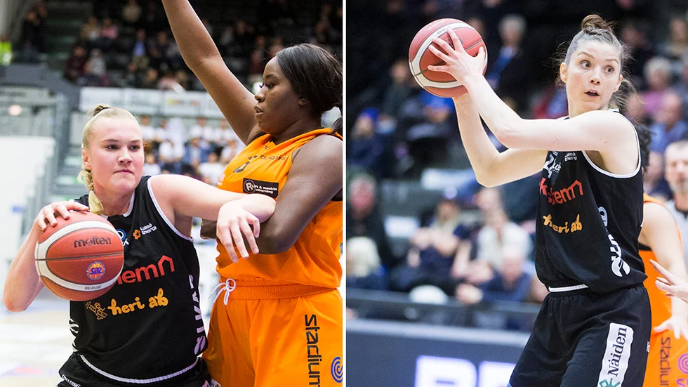 Allis Nyström och Josefin Vesterberg, Luleå Basket.