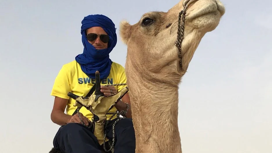 Micke Forsberg från Vingåker ska tävla i ett kamellopp i Tunisien, som enda europé. 