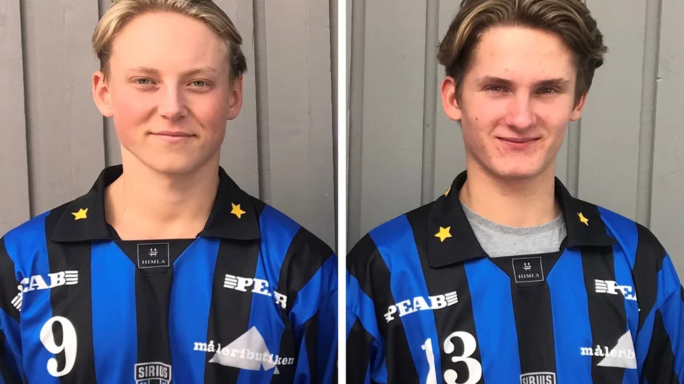 Arvid Tapper och Simon Bonetto representerar Sirius i kommande P17-landslagssamling.