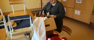 Luciakläder till låns på Tjelvarskolan