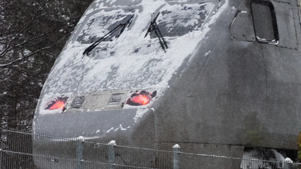 På torsdagen sågs ett X2000-tåg i Luleå. 