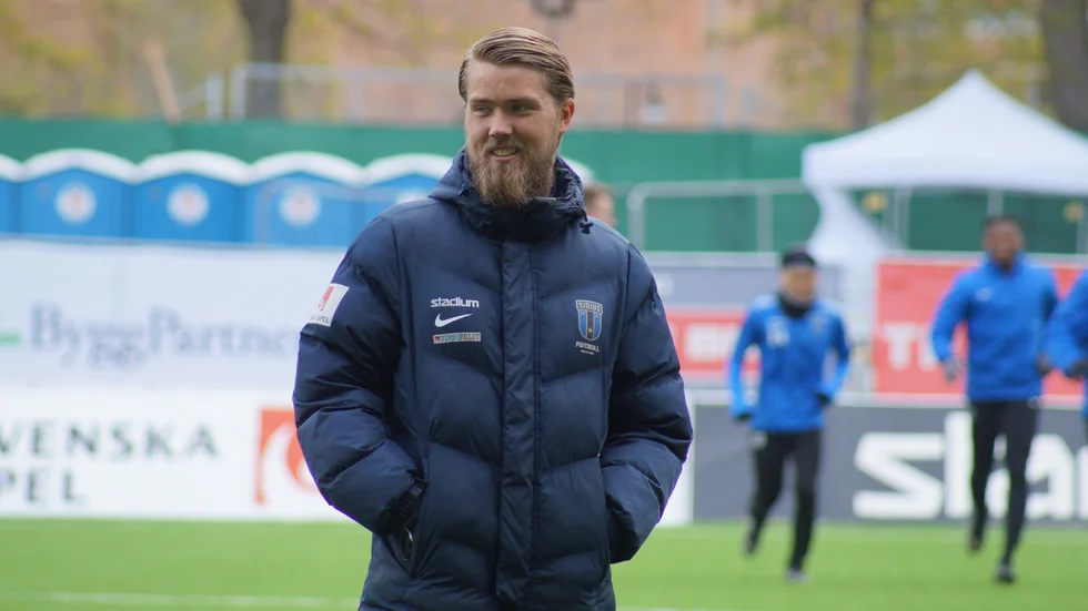 Theodor Olsson under en av Sirius träningar förra säsongen. 