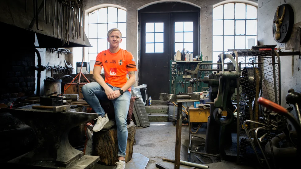 Kevin Wickman på Wickmans Smide.
