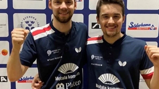 Västers BTK:s Emil Andersson och Daniel Gustafsson vann flera guld i SM i bordtennis i Söderhamn. I para vann de i lag ihop med Oskar Tuvesson och i stående vann de dubbelklassen.