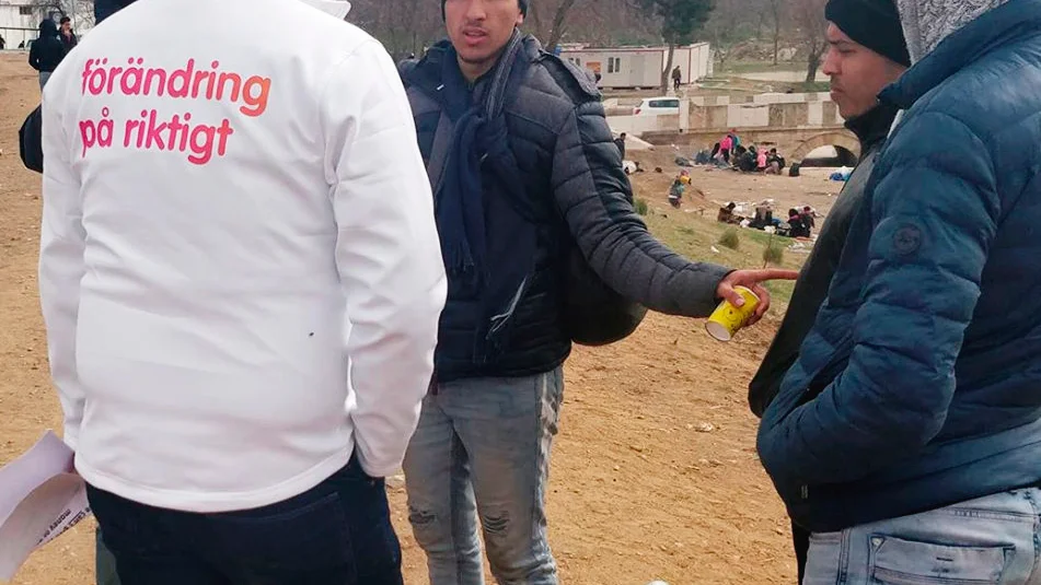 Jimmie Åkesson i Turkiet, innan han blev deporterad.