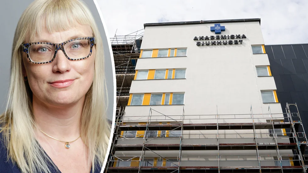 Malin Sjöberg Högrell (L) är inte nöjd med den senaste prognosen för Akademiska sjukhuset.