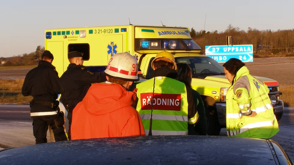 Mannen säger att han endast blev vittne till en trafikolycka men hamnade som misstänkt i polisens register i flera år, utan att han visste om det. Olyckan på bilden har ingen med händelsen att göra. 