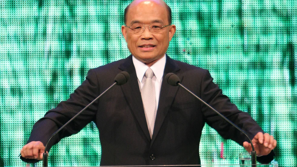 Taiwans premiärminister Su Tseng-Chang. Arkivbild.