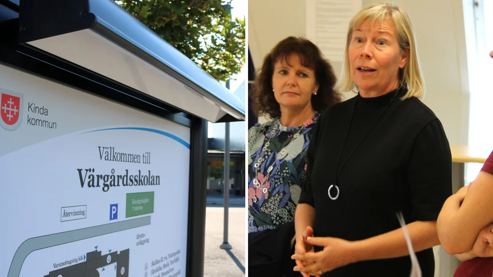 Det är inte aktuellt att stänga några skolor i Kinda. Det meddelar bildningsförvaltningens chef Eva Holm.