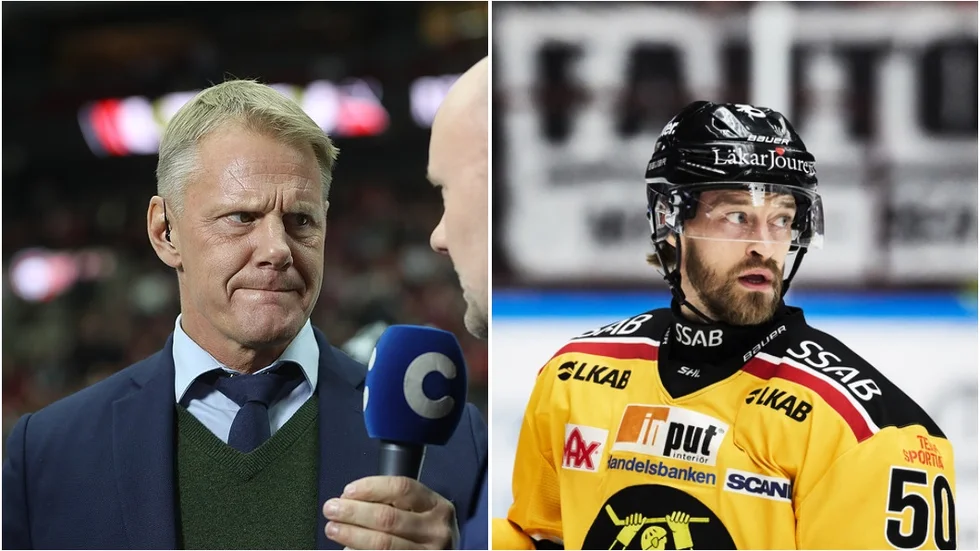 Niklas Wikegård menar att Daniel Sondell inte skyddade sig själv när han tacklades av Djurgårdens Alexander Holtz.