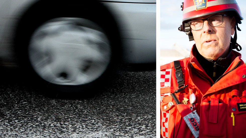Räddningstjänsten varnar för halka.