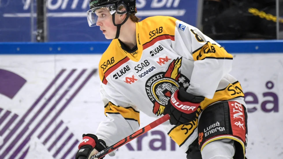 Noel Gunler gjorde mål för Luleå Hockey. (Arkivbild)