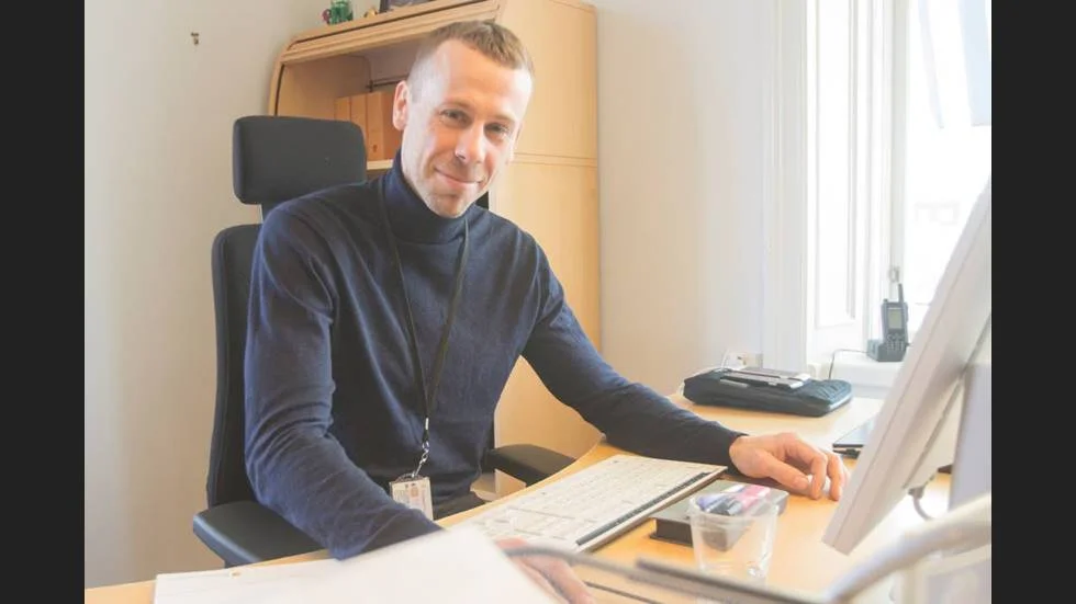 Kommunens säkerhetschef Tobias Plantin. 

