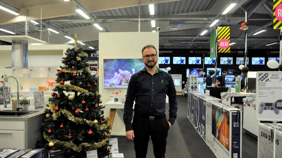 Daniel Petersson Engman är nöjd med försäljningen på årets mellandagsrea.  
