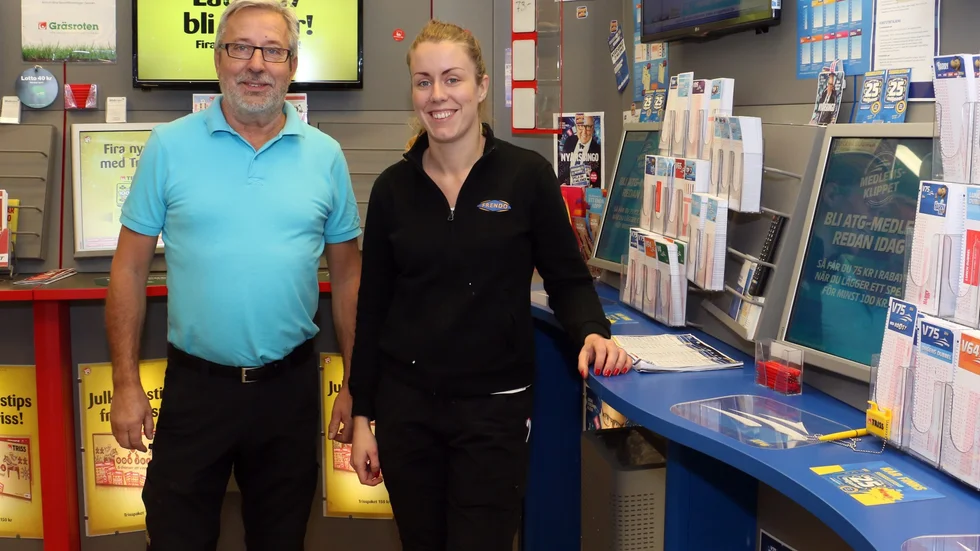 Leif och Martina Alexandersson driver Frendobutiken i Hultsfred.