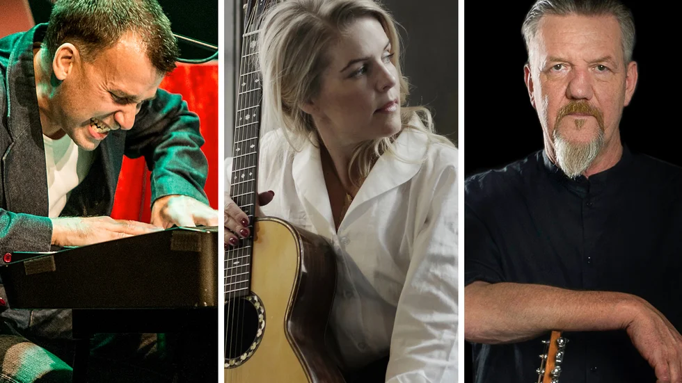 Anders Widmark, Sofia Karlsson och Roger Tallroth är aktuella med nya julskivor.