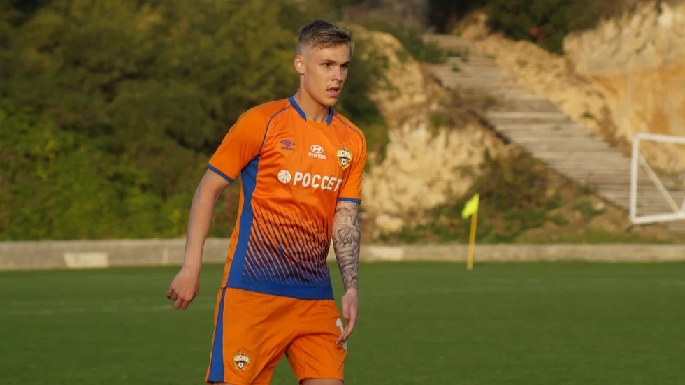 CSKA Moskvas mittfältare Arnor Sigurdsson. 