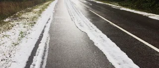 Regn och snö (!) när kraftiga ovädret drog in