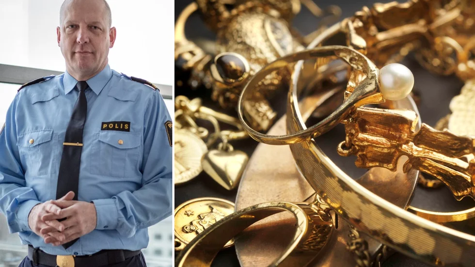Enligt Jonas Eronen har 15 målsägare identifierats som ägare till en del av det stulna guldet. Bilden på smyckena är taget från ett annat sammanhang.