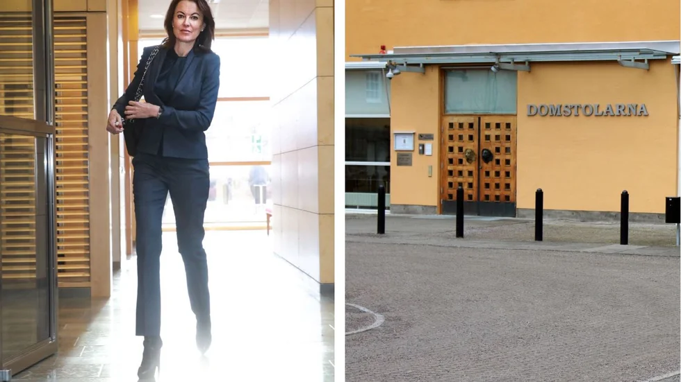 Advokat Hanna Lindblom försvarar Kåre Friberg. 