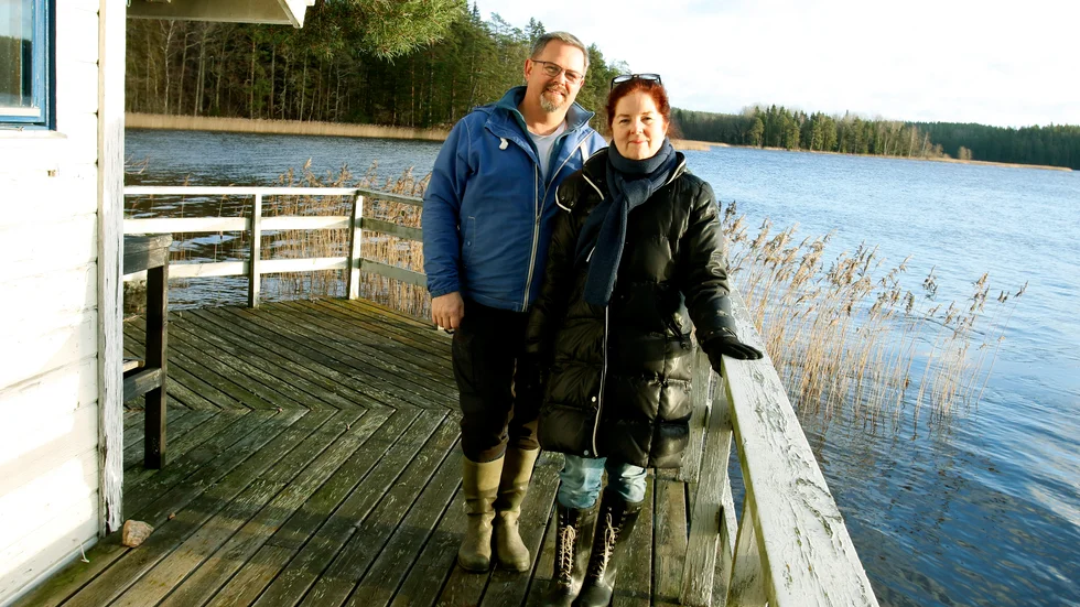 Vatten överallt och just den här vintern är hela sjön öppen.