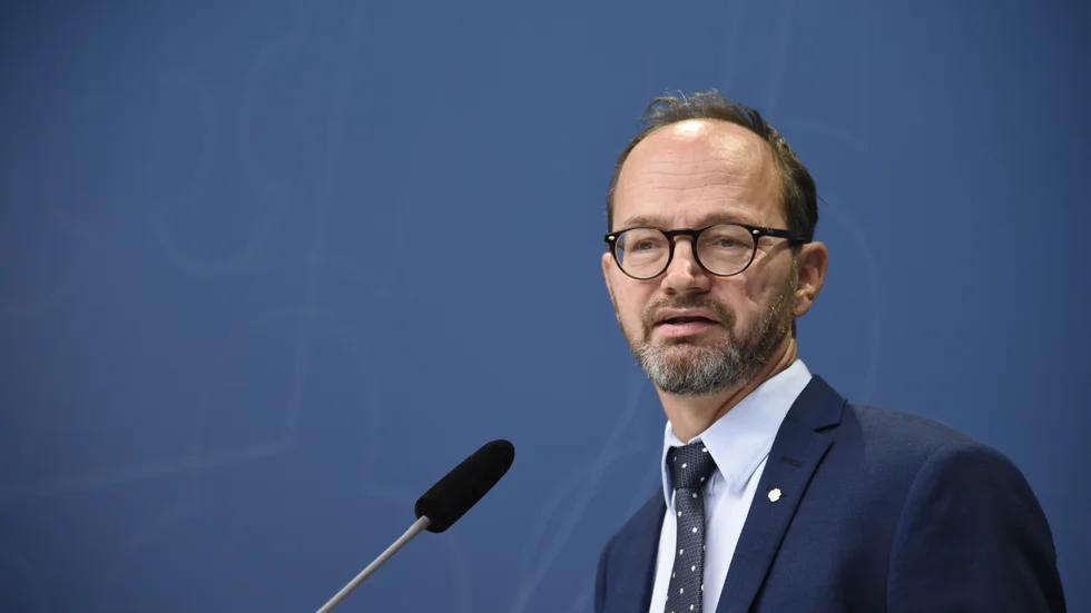 Infrastrukturminister Tomas Eneroth (S) som igår besökte bland annat Piteå Hamn.