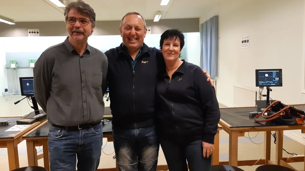 Gamlebylaget som kom trea, från vänster: Aron Malmgren, Stefan Lindwall, Jill Wremerth/Andersson.
