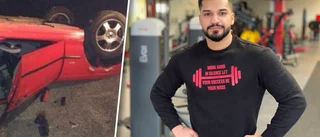 Kraschade våldsamt – nu hjälper Saad andra