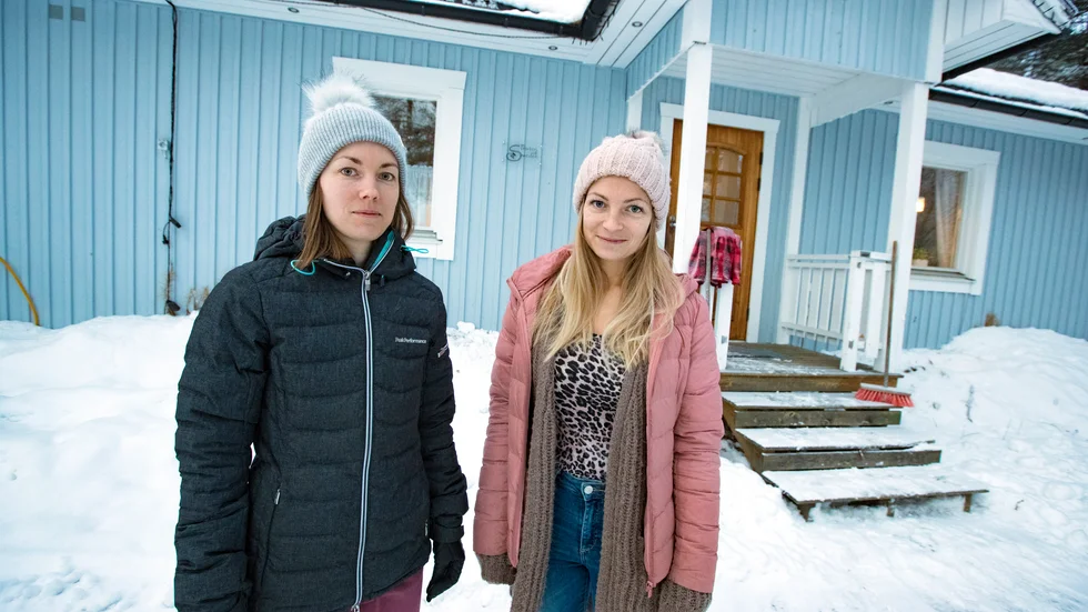 Systrarna Elin Andersson, 30, och Sofia Andersson, 27, har länge haft sin arbetsplats i hembyn Sörbyn. Nu kommer de istället att ansvara för den nya verksamheten i Vittjärv. 