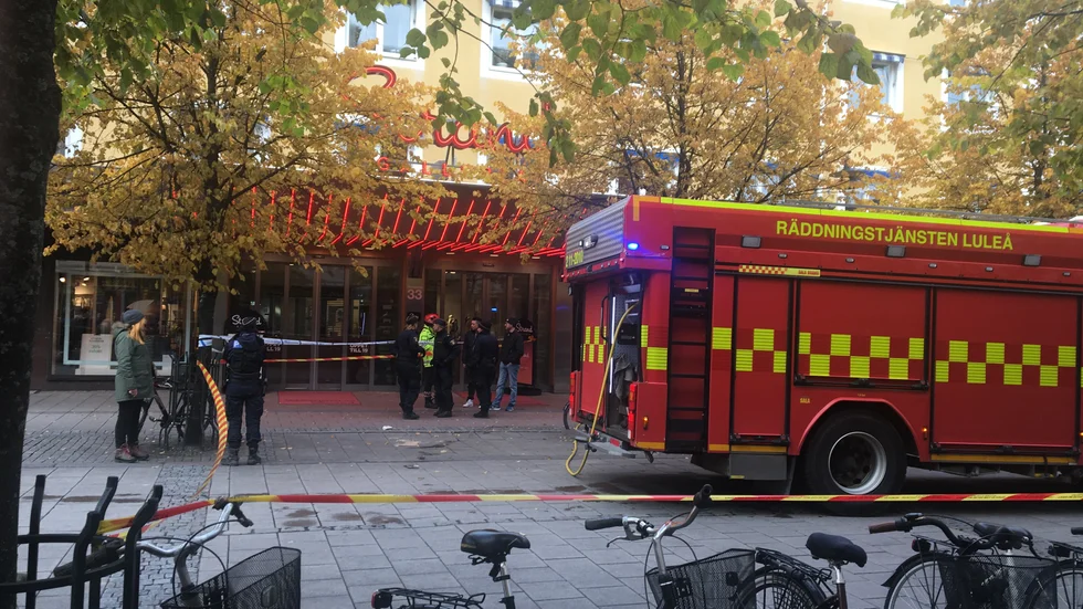 Brandlarmet inkom vid 13-tiden på lördagen. 