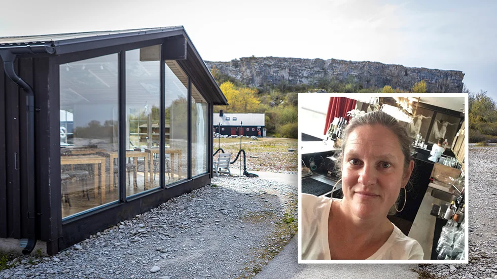 Håkan Persson från Tidan sålde rena rama konstverken fast i marsipan. 