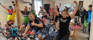 Cyklade långt för Barncancerfonden