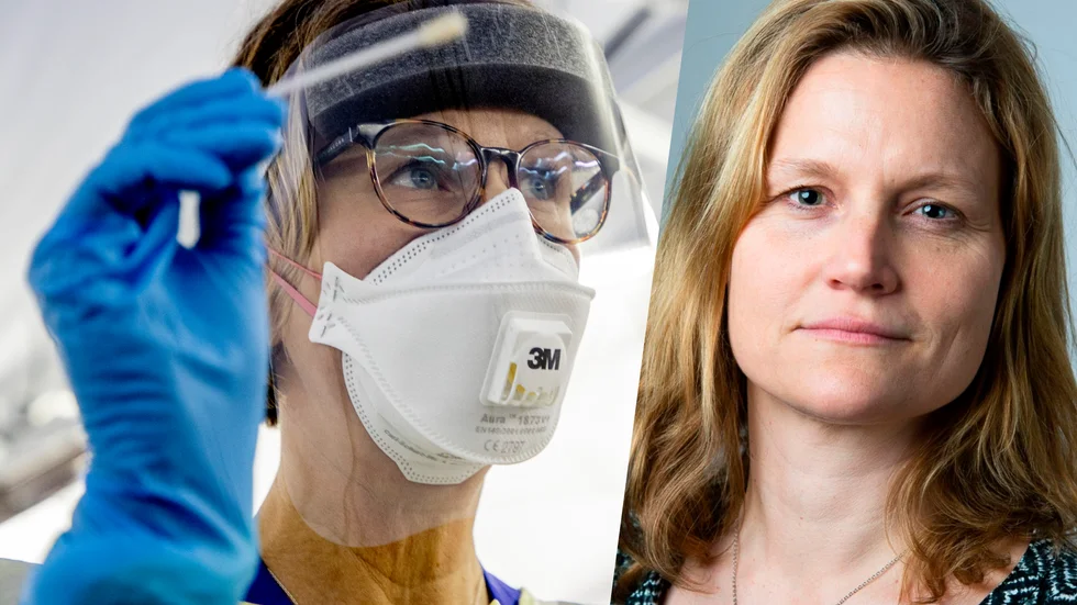 "Det är särskilt viktigt att man väntar med att söka vård tills man får allvarliga symtom. Vi är redan hårt belastade av andra patienter som är sjuka på andra vis", säger Katrin Hruska, överläkare vid akutmottagningen vid Mälarsjukhuset i Eskilstuna.