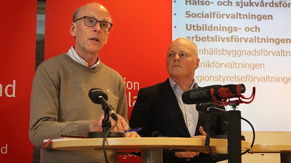 Karl-Erik Söderberg, tf utbildningsdirektör, och Peter Lindvall, regiondirektör.