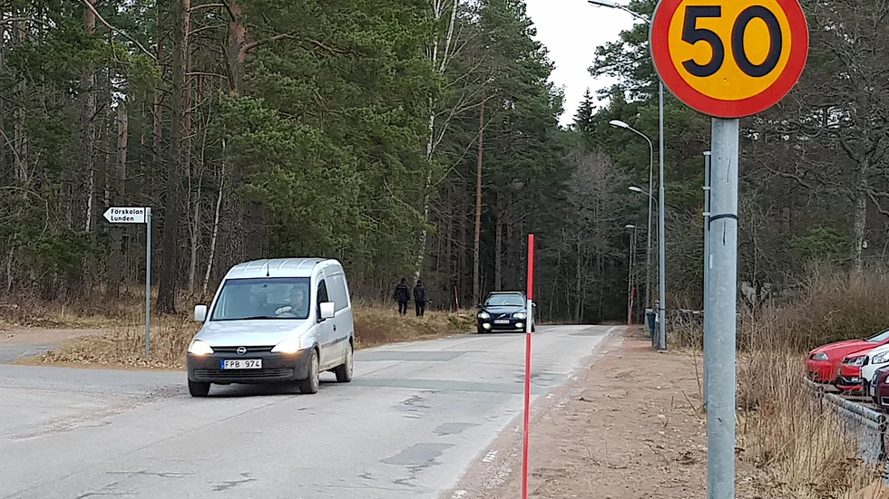 Här blir det sänkt hastighet till 30 kilometer. Men bara när förskolan intill Bysjövägen är öppen. 
