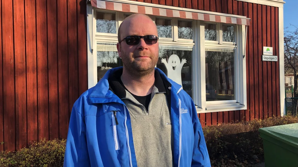 Magnus Bergsten har barn på Skärgårdens förskola i Gårdskär.