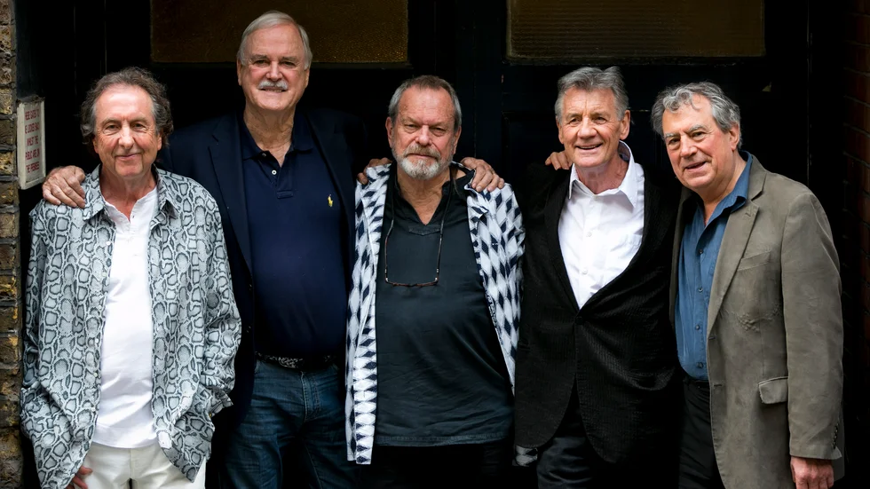 Monty Python, från vänster Eric Idle, John Cleese, Terry Gilliam, Michael Palin och Terry Jones.