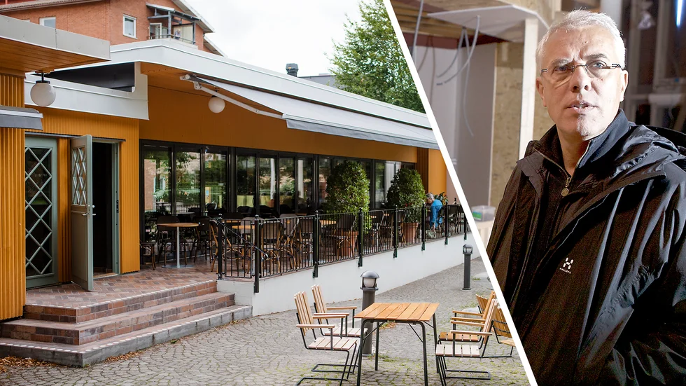 Det nya orangeriet i Stadsparken. Gunnar Berglund är lokalresursplanerare i Katrineholms kommun.