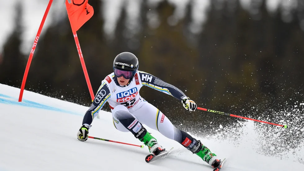 Ylva Stålnacke hade en jobbig dag i Courchevel.