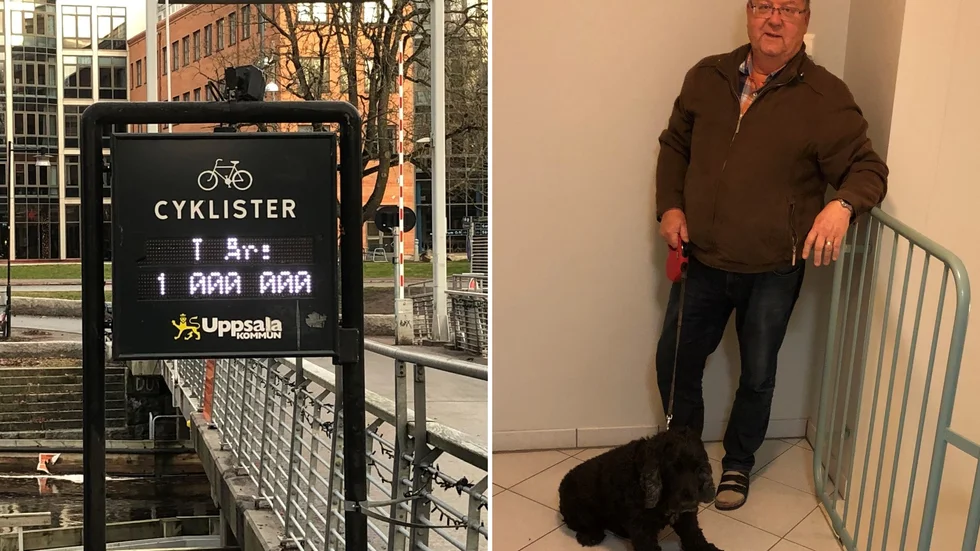 Årets näst sista dag sprängdes miljonvallen. Nu har över 1 000 000 cyklister passerat Hamnspången under år 2019. Gert Nyberg passerar ofta bron tillsammans med hunden Kasper, och såg när gränsen korsades.