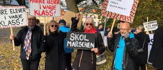 De marscherade mot nedskärningar i skolan  