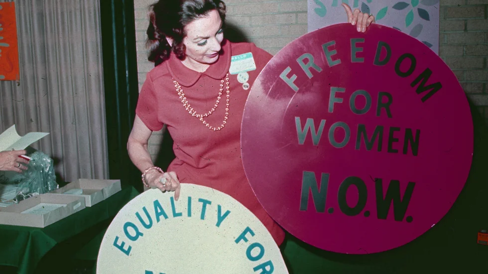Patricia Burnett från National Organization for Women i Detroit, USA 1970. Den 8 mars vill jag hylla de starka kvinnorna i min närhet som kämpade för sin egen framtid och därigenom också min.