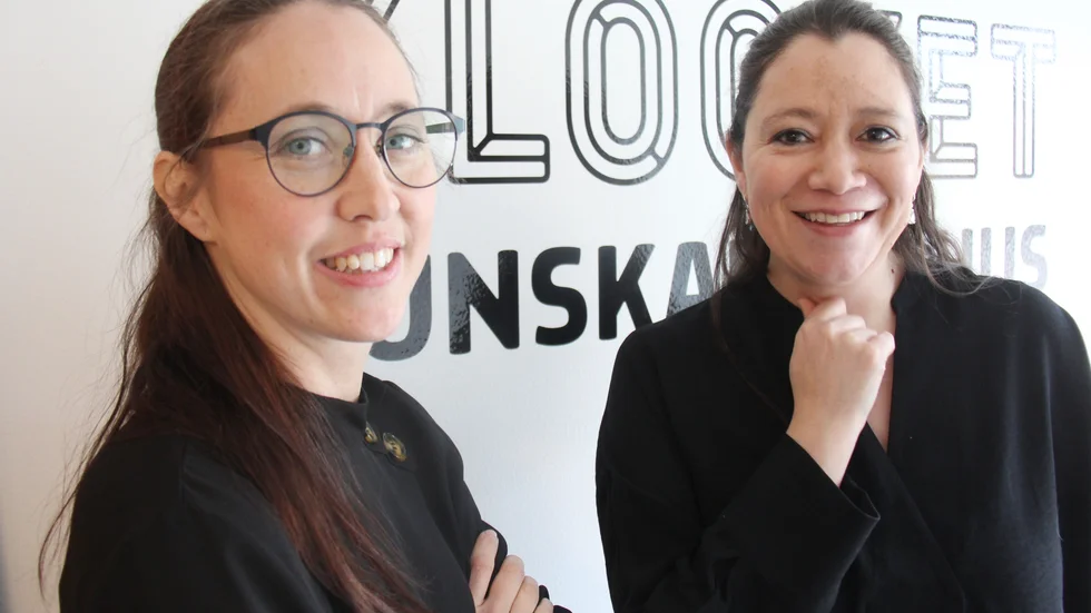 Projektledaren Jessica Rezko och Cyntia Botello, konstnärlig ledare, ser fram mot Like Dance - Klockaretorpet.
