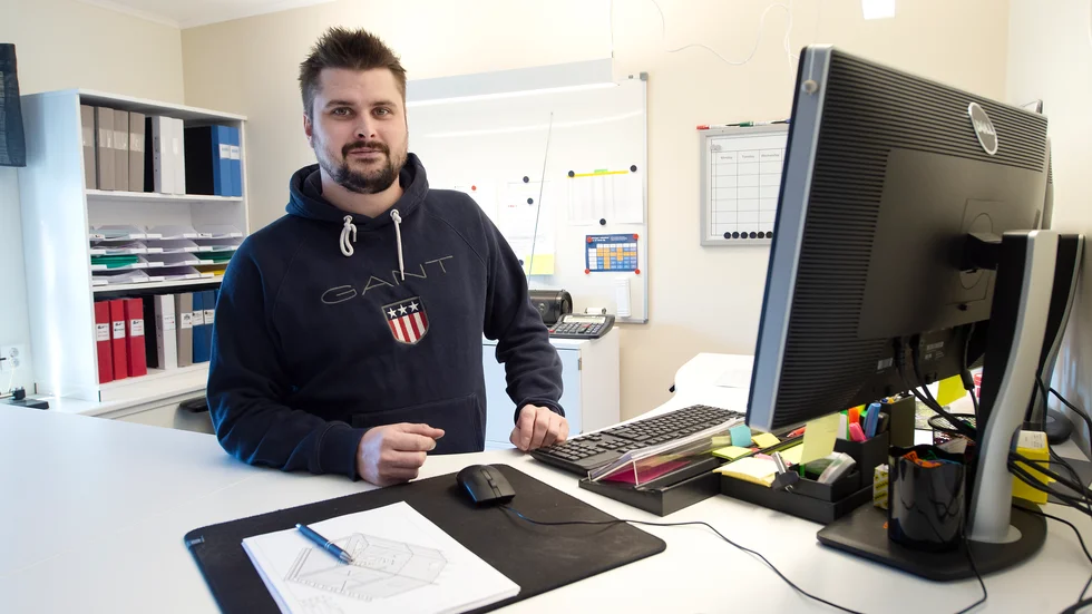 Det bar inte riktigt hela vägen för Christoffer Haglund, som äger och driver Bygg och markelit AB.